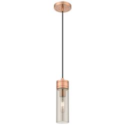 Ballston Boreas 3" Cord Hung Mini Pendant Brushed Brass w/ 11"H White Shade