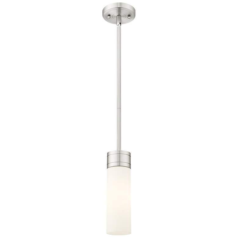 Image 1 Ballston Boreas 3" Cord Hung Mini Pendant Brushed Brass w/ 8"H Clear Shade