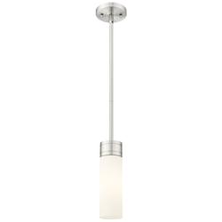 Ballston Boreas 3" Cord Hung Mini Pendant Brushed Brass w/ 8"H Clear Shade