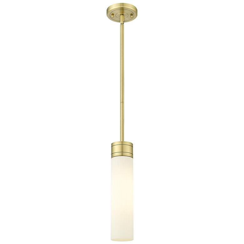 Image 1 Ballston Boreas 3" Cord Hung Mini Pendant Chrome w/ 11"H Light Smoke Shade