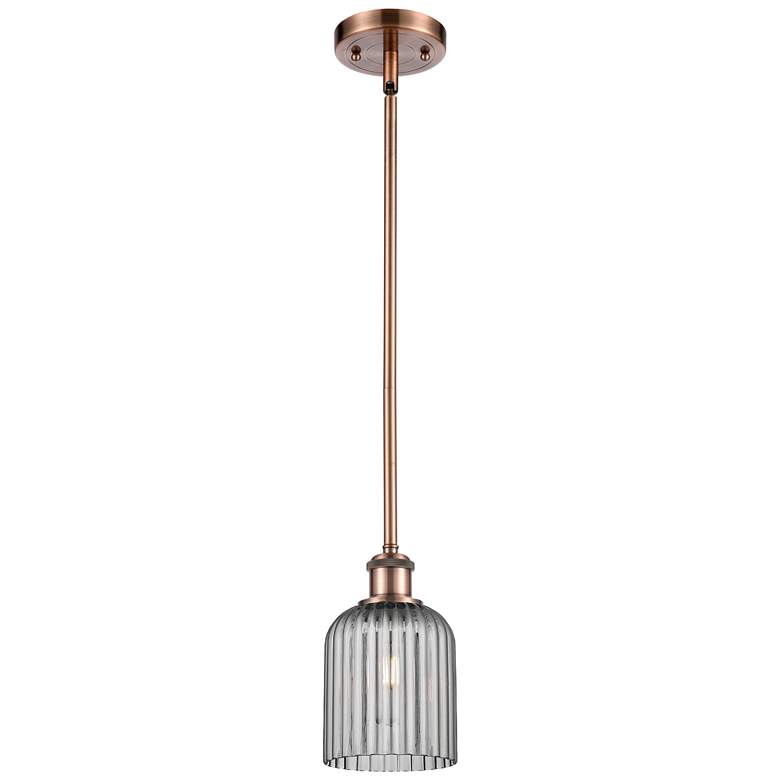 Image 1 Ballston Boreas 3" Cord Hung Mini Pendant Chrome w/ 8"H Clear Shade