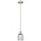 Ballston Boreas 3" Cord Hung Mini Pendant Chrome w/ 8"H Deco Swirl Shade