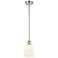 Ballston Boreas 3" Cord Hung Mini Pendant Chrome w/ 8"H White Shade