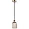 Ballston Boreas 3" Cord Hung Mini Pendant Polished Nickel w/ 11"H Smoke