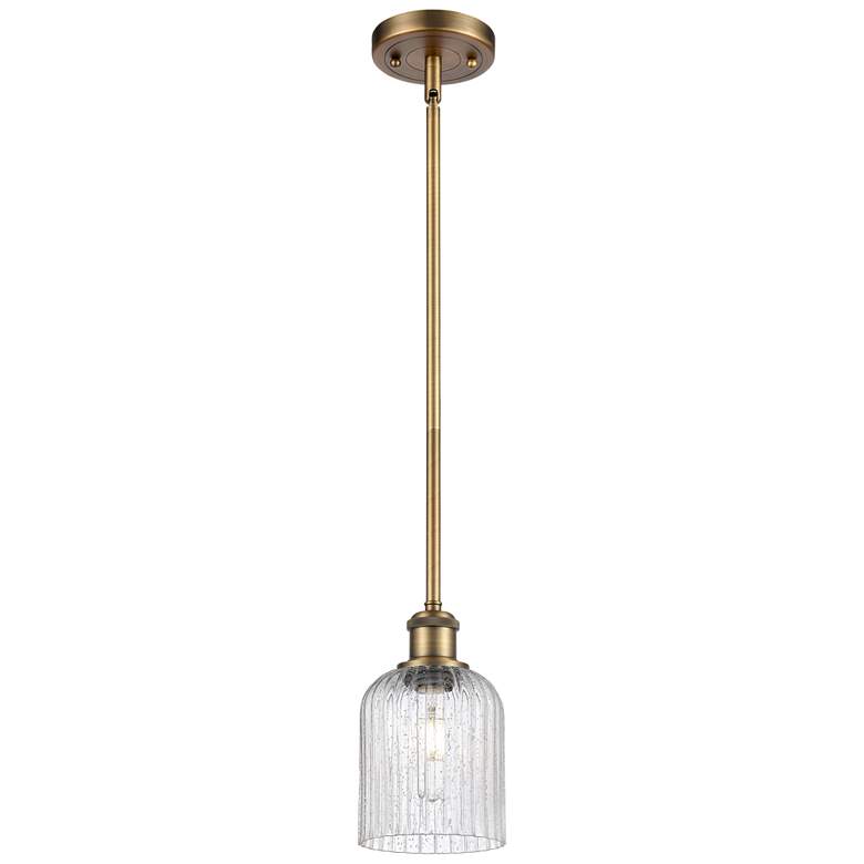 Image 1 Ballston Boreas 3" Cord Hung Mini Pendant Polished Nickel w/ 8"H White