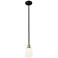 Ballston Boreas 3" Cord Hung Mini Pendant Satin Nickel w/ 11"H Smoke Shade