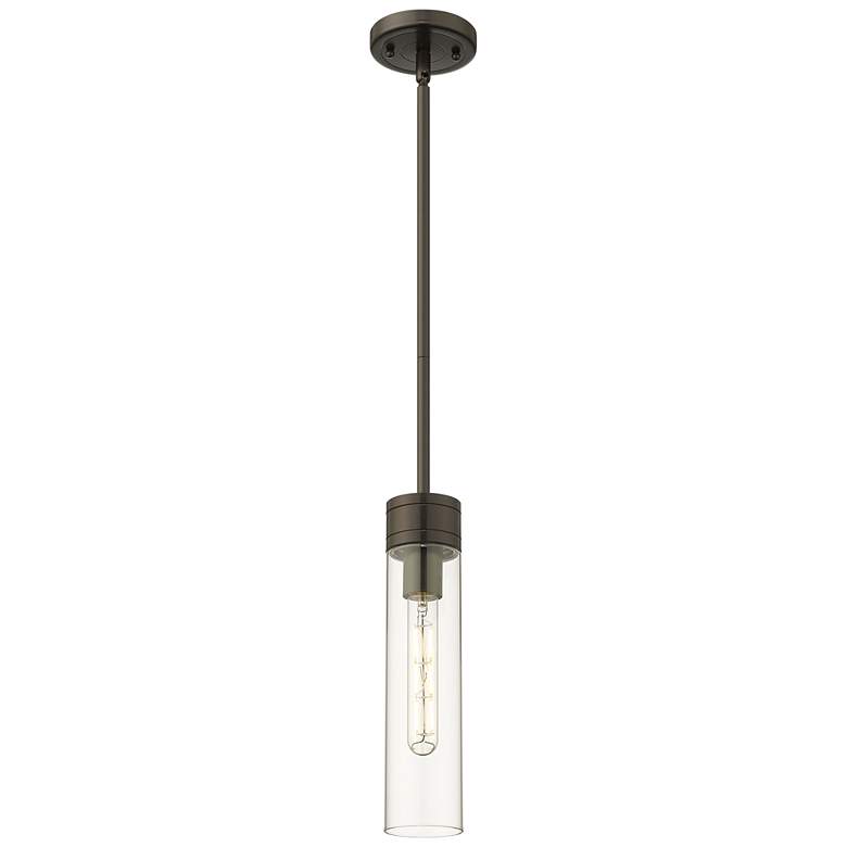 Image 1 Ballston Boreas 3" Cord Hung Mini Pendant Satin Nickel w/ 8"H Deco Swirl