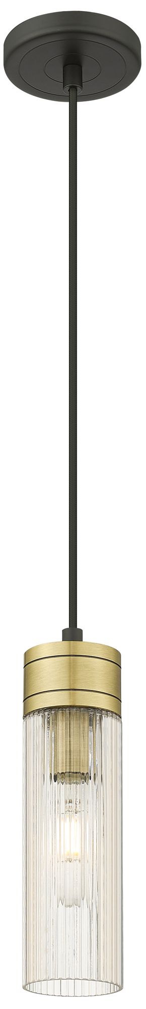 Ballston Boreas 3" Stem Hung Mini Pendant Antique Brass w/ 8"H De