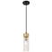 Ballston Boreas 3" Stem Hung Mini Pendant Antique Brass w/ 8"H Deco Swirl