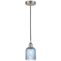 Ballston Boreas 3" Stem Hung Mini Pendant Antique Copper w/ 8"H Seedy Shade