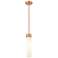 Ballston Boreas 3" Stem Hung Mini Pendant Brass w/ 11"H Deco Swirl Shade