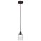 Ballston Boreas 3" Stem Hung Mini Pendant Bronze w/ 11"H Striped Clear