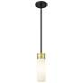 Ballston Boreas 3" Stem Hung Mini Pendant Chrome w/ 11"H Clear Shade