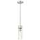 Ballston Boreas 3" Stem Hung Mini Pendant Chrome w/ 11"H Seedy Shade