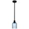 Ballston Boreas 3" Stem Hung Mini Pendant Chrome w/ 11"H Striped Clear