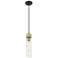 Ballston Boreas 3" Stem Hung Mini Pendant Chrome w/ 11"H White Shade