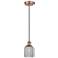 Ballston Boreas 3" Stem Hung Mini Pendant Chrome w/ 8"H Clear Shade