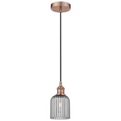 Ballston Boreas 3" Stem Hung Mini Pendant Chrome w/ 8"H Clear Shade