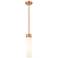 Ballston Boreas 3" Stem Hung Mini Pendant Chrome w/ 8"H White Shade