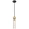 Ballston Boreas 3" Stem Hung Mini Pendant Copper w/ 11"H Light Smoke Shade