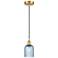 Ballston Boreas 3" Stem Hung Mini Pendant Copper w/ 11"H Seedy Shade