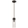 Ballston Boreas 3" Stem Hung Mini Pendant Copper w/ 11"H White Shade