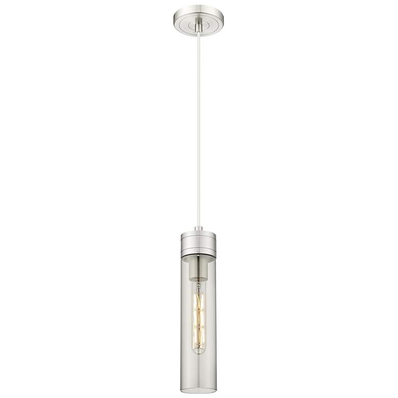 Image 1 Ballston Boreas 3" Stem Hung Mini Pendant Copper w/ 8"H Light Smoke Shade