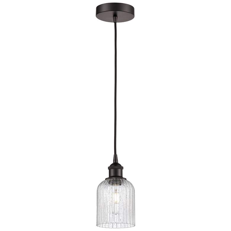 Image 1 Ballston Boreas 3" Stem Hung Mini Pendant Polished Nickel w/ 11"H Seedy
