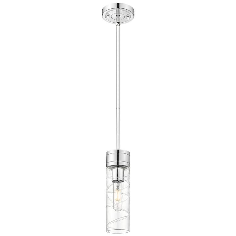 Image 1 Ballston Boreas 3" Stem Hung Mini Pendant Polished Nickel w/ 11"H White