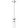 Ballston Boreas 3" Stem Hung Mini Pendant Polished Nickel w/ 11"H White