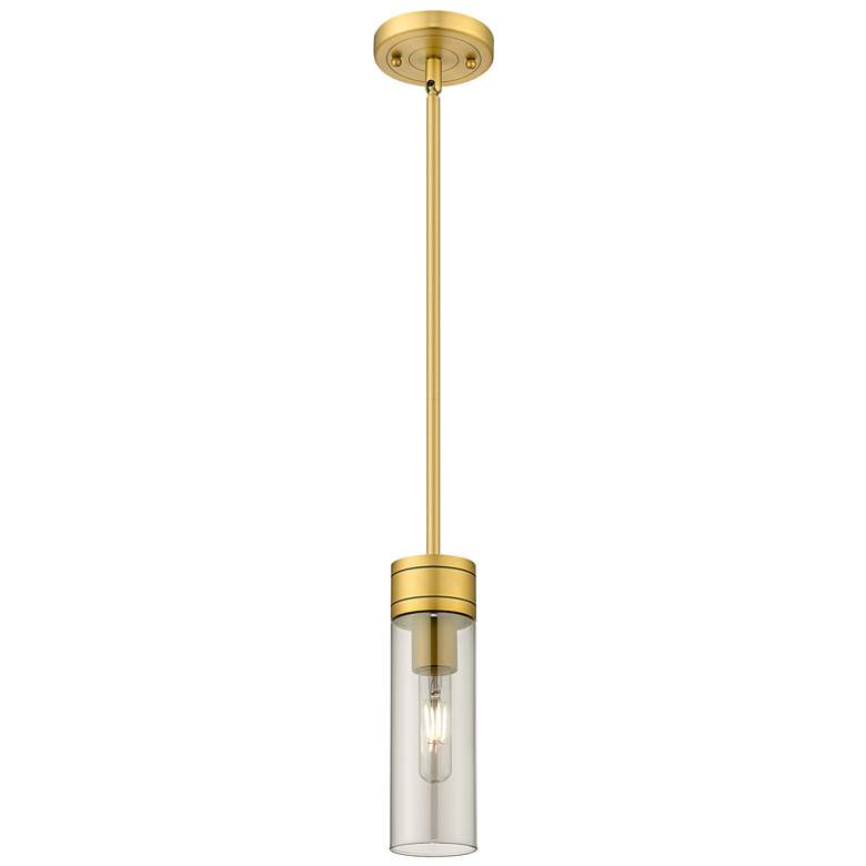 Image 1 Ballston Boreas 3" Stem Hung Mini Pendant Polished Nickel w/ 8"H Seedy