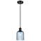 Ballston Boreas 3" Stem Hung Mini Pendant Satin Gold w/ 11"H Seedy Shade