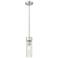 Ballston Boreas 3" Stem Hung Mini Pendant Satin Gold w/ 11"H White Shade