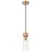 Ballston Boreas 3" Stem Hung Mini Pendant Satin Gold w/ 8"H White Shade