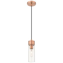 Ballston Boreas 3" Stem Hung Mini Pendant Satin Gold w/ 8"H White Shade