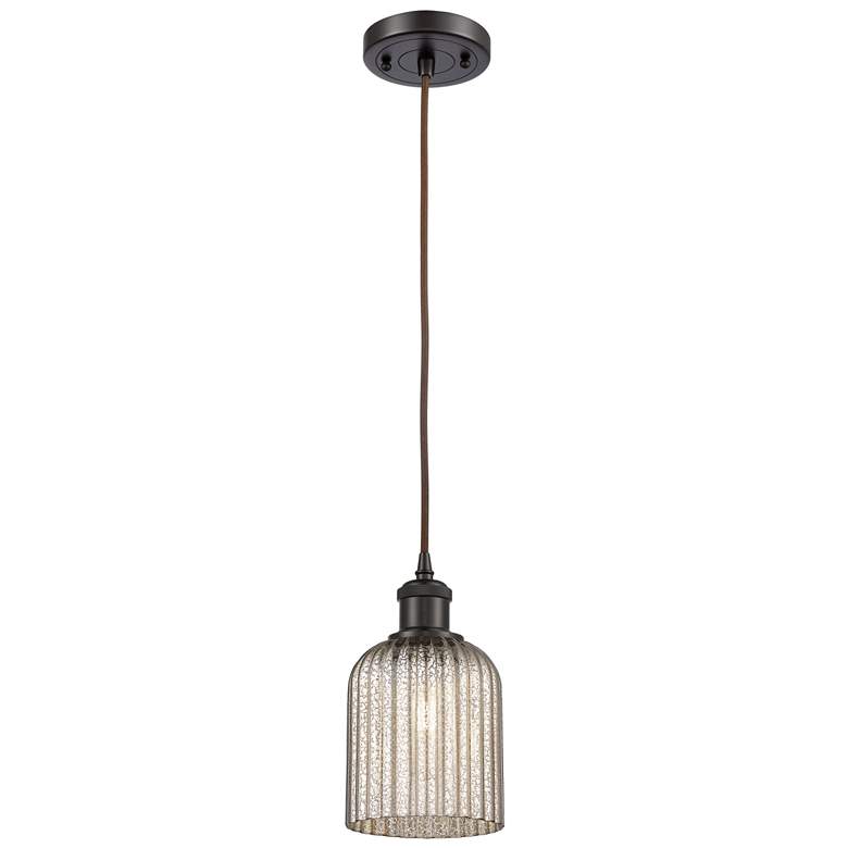 Image 1 Ballston Boreas 3" Stem Hung Mini Pendant Satin Nickel w/ 8"H Clear Shade