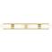 Ballston Boreas 4 Light 39" Bath Vanity Antique Brass White Shade