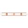 Ballston Boreas 4 Light 39" Bath Vanity Antique Copper White Shade
