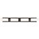 Ballston Boreas 4 Light 39" Bath Vanity Bronze Striped White Shade