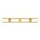 Ballston Boreas 4 Light 39" Bath Vanity Brushed Brass White Shade