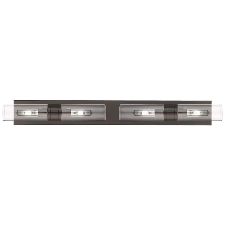 Image 1 Ballston Boreas 4 Light 39" Bath Vanity Oil Rubbed Bronze Clear Shade