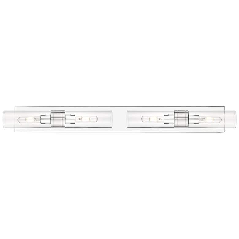 Image 1 Ballston Boreas 4 Light 39" Bath Vanity Polished Chrome Clear Shade