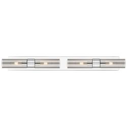 Ballston Boreas 4 Light 39" Bath Vanity Polished Chrome Light Smoke Shade