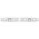 Ballston Boreas 4 Light 39" Bath Vanity Polished Chrome Striped Clear Shade