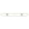 Ballston Boreas 4 Light 39" Bath Vanity Polished Chrome Striped White Shade