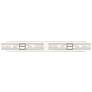 Ballston Boreas 4 Light 39" Bath Vanity Polished Nickel Striped Clear Shade