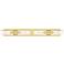Ballston Boreas 4 Light 39" Bath Vanity Satin Gold Clear Shade