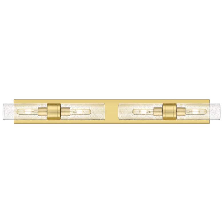 Image 1 Ballston Boreas 4 Light 39" Bath Vanity Satin Gold Seedy Shade