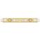 Ballston Boreas 4 Light 39" Bath Vanity Satin Gold Striped Clear Shade