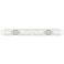 Ballston Boreas 4 Light 39" Bath Vanity Satin Nickel Deco Swirl Shade